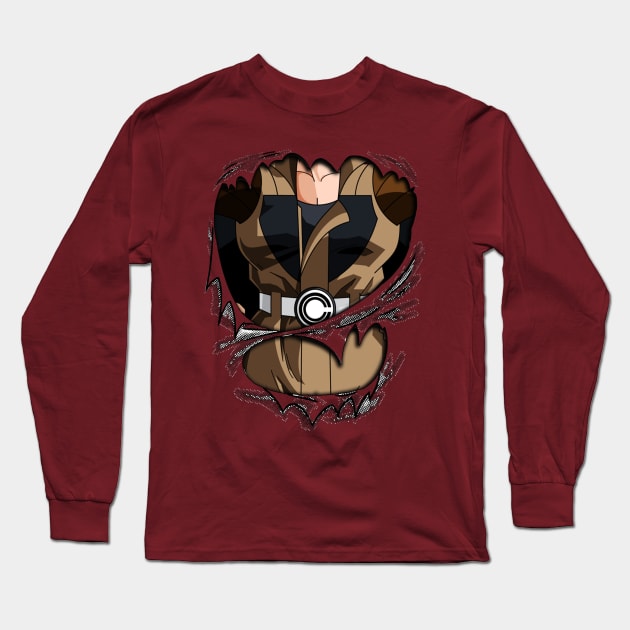 bulma Chest  Dragon ball Z Long Sleeve T-Shirt by GeekCastle